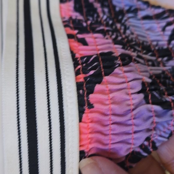Victoria's Secret Ruched Palm Tree Design Print Cheeky Bikini Bottoms - Picture 3 of 7